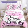 Simon's cat 3pcs Bedding Set Duvet Cover Closure Includes 1 Duvet Cover & 2 Pillowcases for All Seasons Bedroom Home Dorm Decor