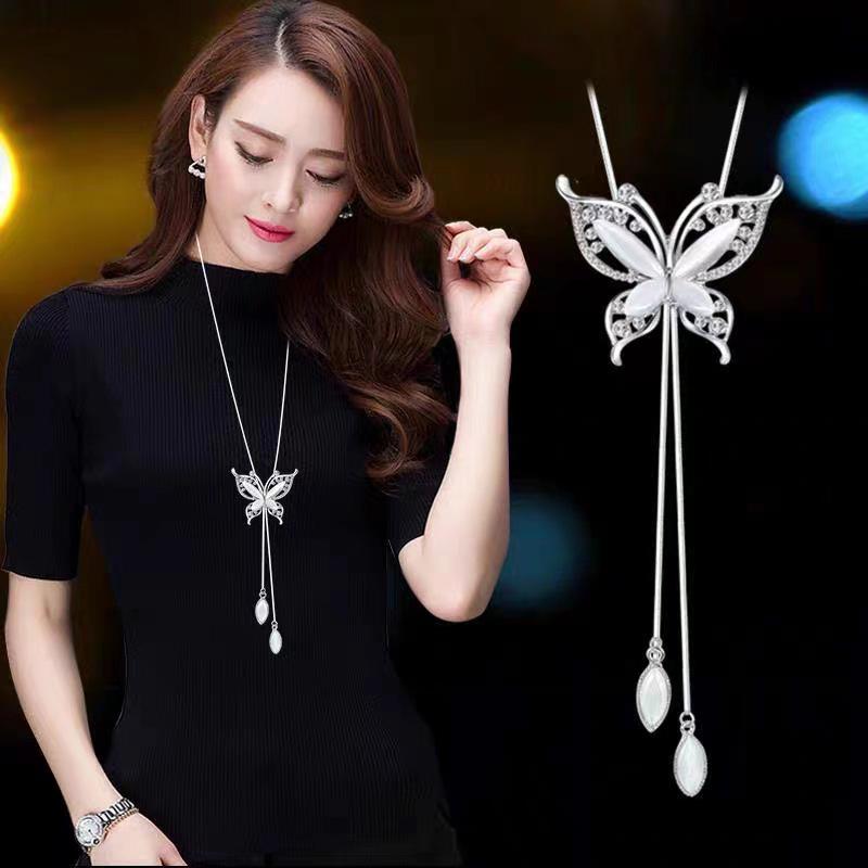 Elegante Quasten-Pulloverkette für Damen - Vielseitiges, hochwertiges europäisches und amerikanisches Design für Herbst/Winter-Mode