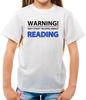 Warning Talk Reading - T-Shirt - Royal Football Team Love Fan Gift