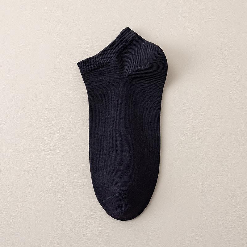 Men Spring and Autumn Trend of Thin Cotton Deodorant Sweat Absorption Low Top Socks
