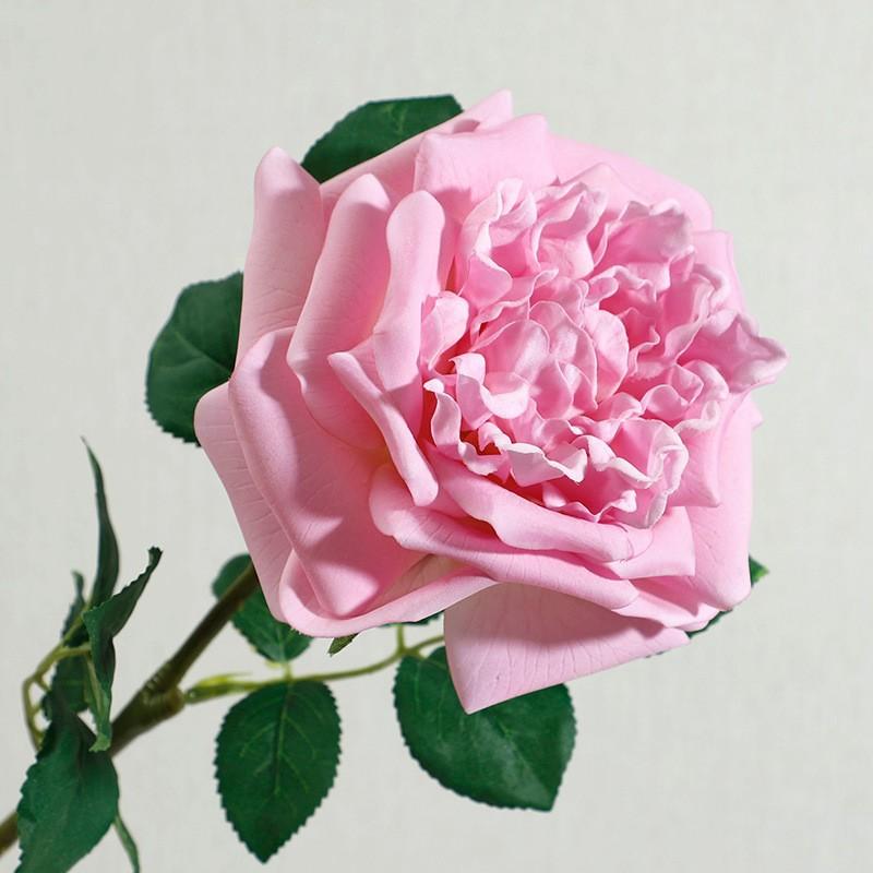 Simulation feel moisturizing Austin rose, home decoration living room ornament fake flower