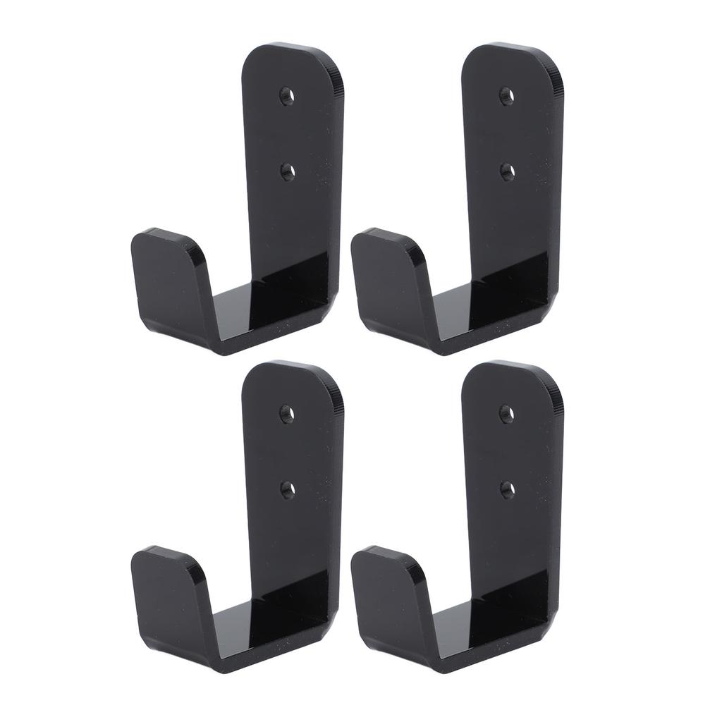 4 STÜCK Hockeyschlägerständer Schwarz Acryl Hockeyschlägerhalter Wandmontage Vielseitiger Hockeyschlägeraufhänger