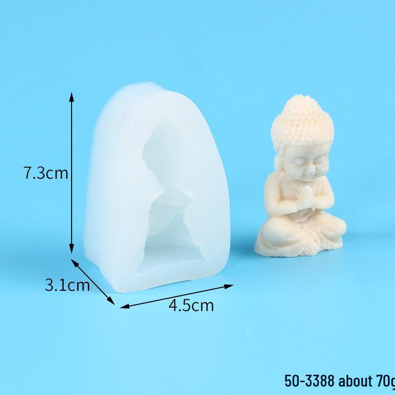 Buddha Statue Aromatherapy Candle Mold - DIY Indoor Decoration Ornament