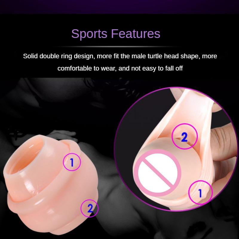 3PCS Multifunction Foreskin Correction Penis Rings Delay Ejaculation Male Chastity Device Screw Shape Cock Ring Sex Toys For Men