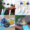 TARATI Iron Wind Japanese Mount Fuji Retro Interior Hanging Metal Wind Garden for Home Soothing Summer Blue Chime, Style, Design, Ornament, Chime,