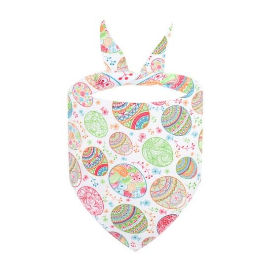 Festival Cat Bandana Easter Eggs Scarf Holiday Dog Love Hearts Patterns Triangle Bandana Bib for Easter