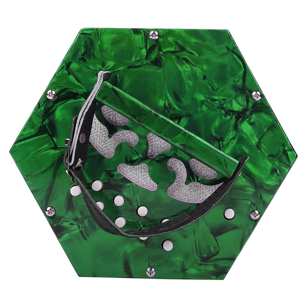 Professional 20 Buttons Accordion Concertina Musical Instrument (Green)