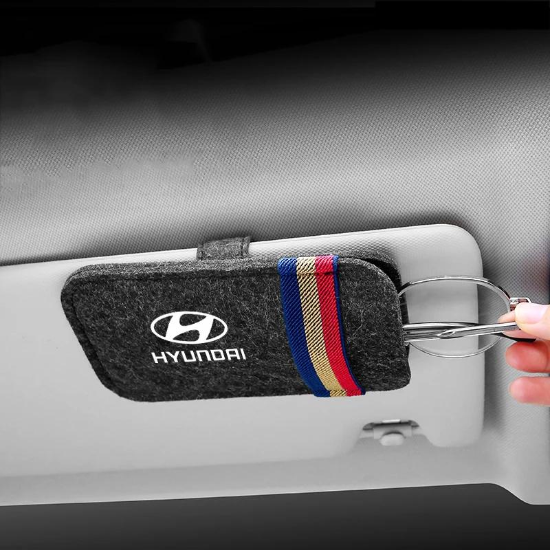 Фетровый держатель для очков для Hyundai Sonata Azera Elantra Accent Santa Fe Genesis Tiburon Solaris Verna Седан Сумка для хранения солнцезащитных очков RR77