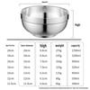 Miling Thickened 304 Stainless Steel Double-Layer Rice Bowls