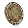 Volunteer Firefighters Challenge Coin Honor Badge Bronze Medal Commemorative Medal Home Decoration Festival Gift Souvenir