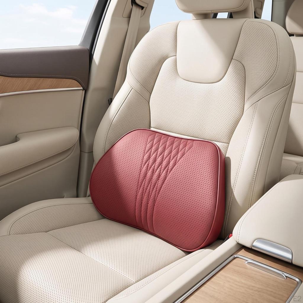 Car Support Cushion Ergonomic Pillow Breathable Memory Foam Back for Drivers,