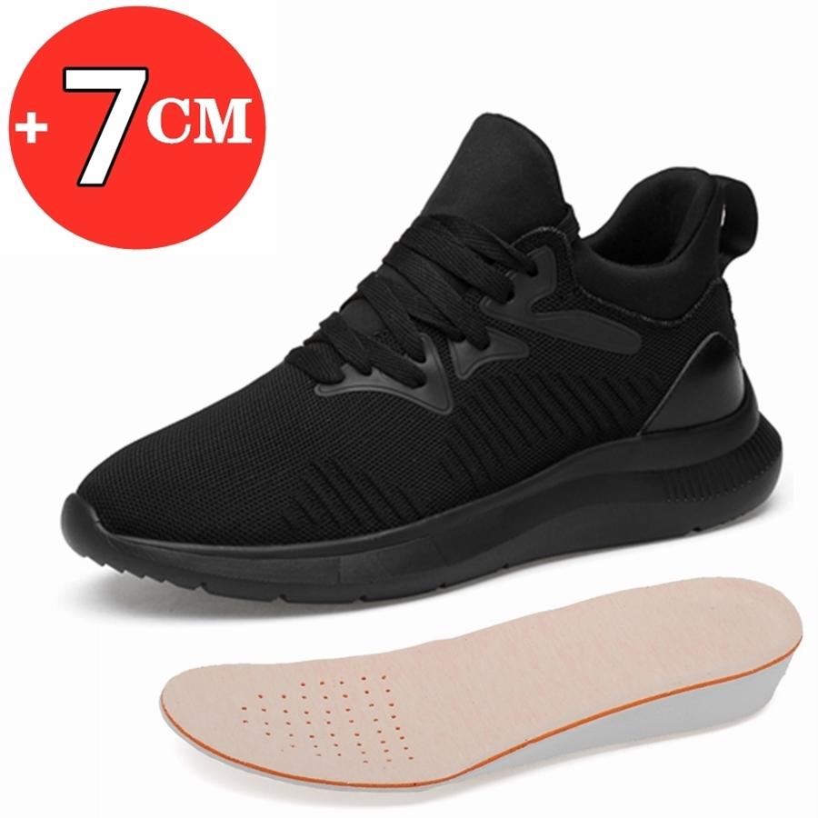 Fashion FUQIAO Big Size Sneakers For Men Elevator Shoes Heightening Shoes Men Increase Shoes Height Increase Insole 7CM Taller Shoes