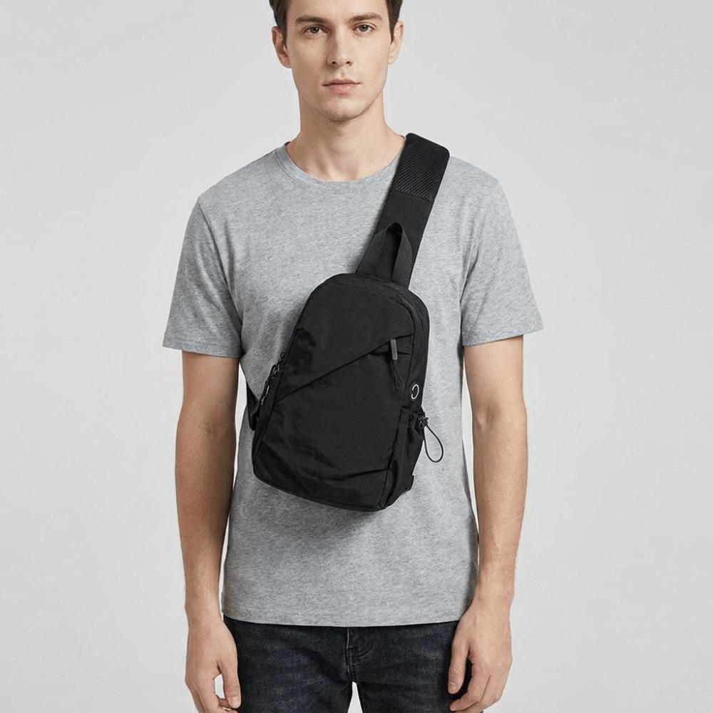 Cloth Phone Bag Solid Color Shoulder Bag Fashion Men Chest Bag Female