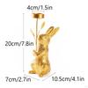 Candle Holder Bunny Decor Elegant Table Centerpiece for Bedroom Room Wedding Standing