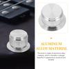 ERINGOGO Guitar Volume Knob Aluminum Alloy Durable Replacement Potentiometer Knob DIY Compatible for Audio Amplifier Silver