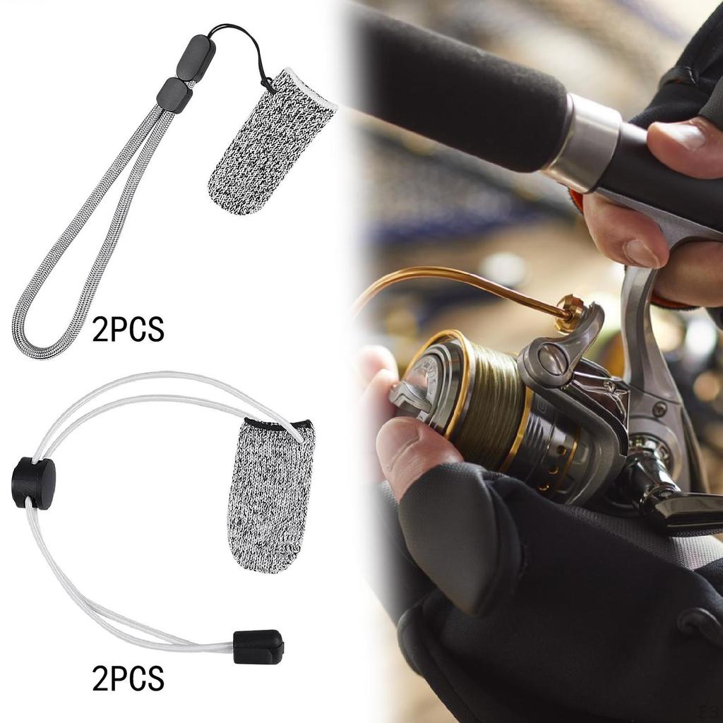 2 Pack Finger Fishing Gloves Anti-Scratch for Men Women Outdoor Professional