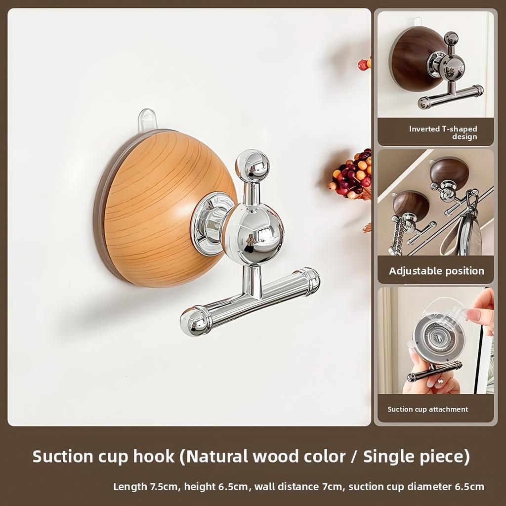 Dopamine Absorption Batoom Hook Wall Mounted Adhesive Coat Hook Entrance No Drilling Strong Load Bearing Kitchen/Bathroom Hook