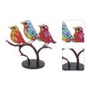 Birds On Branch Desktop Ornaments Iron Double Painted Bird Colorful Birds Ornament Tablet for