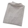 Women's Fleece-Lined Warm Slim-Fit Half-High Neck Base Layer Top, Long-Sleeved, Solid Color, Versatile for Autumn/Winter.