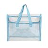 PVC Self Stick File Bag Large Capacity Waterproof Expandable Document Folder Transparent Handheld Portable Storage Organizer For Office School Home