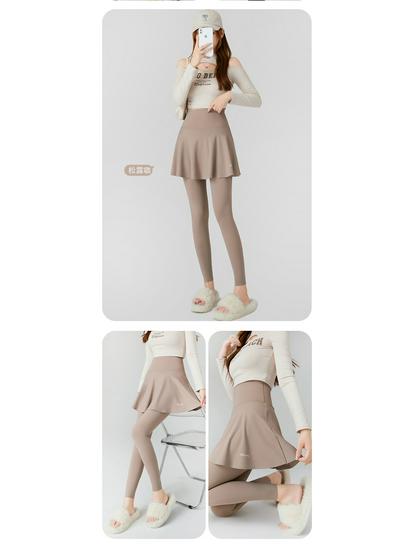 Shark Women's High-Waist Slimming Skirt Pants - Autumn Yoga Style with Hip Lifting Effect