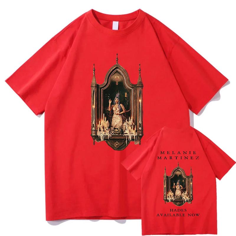 

Melanie Martinez HADES Tour T-shirt Graphic Print Tshirts Pure Cotton Short Sleeve Loose Tee-shirts Unisex Streetwear Women Tops S