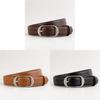 Leather Waist Belt For Women With Classic Pin Buckle Suitable For Jeans