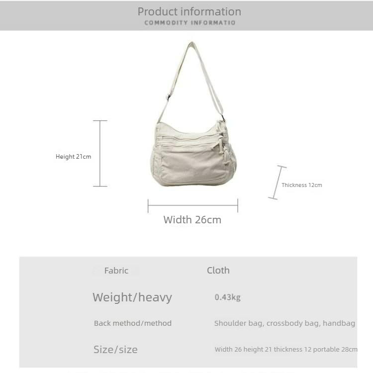 New Women's Denim Canvas Bag Messenger Bag