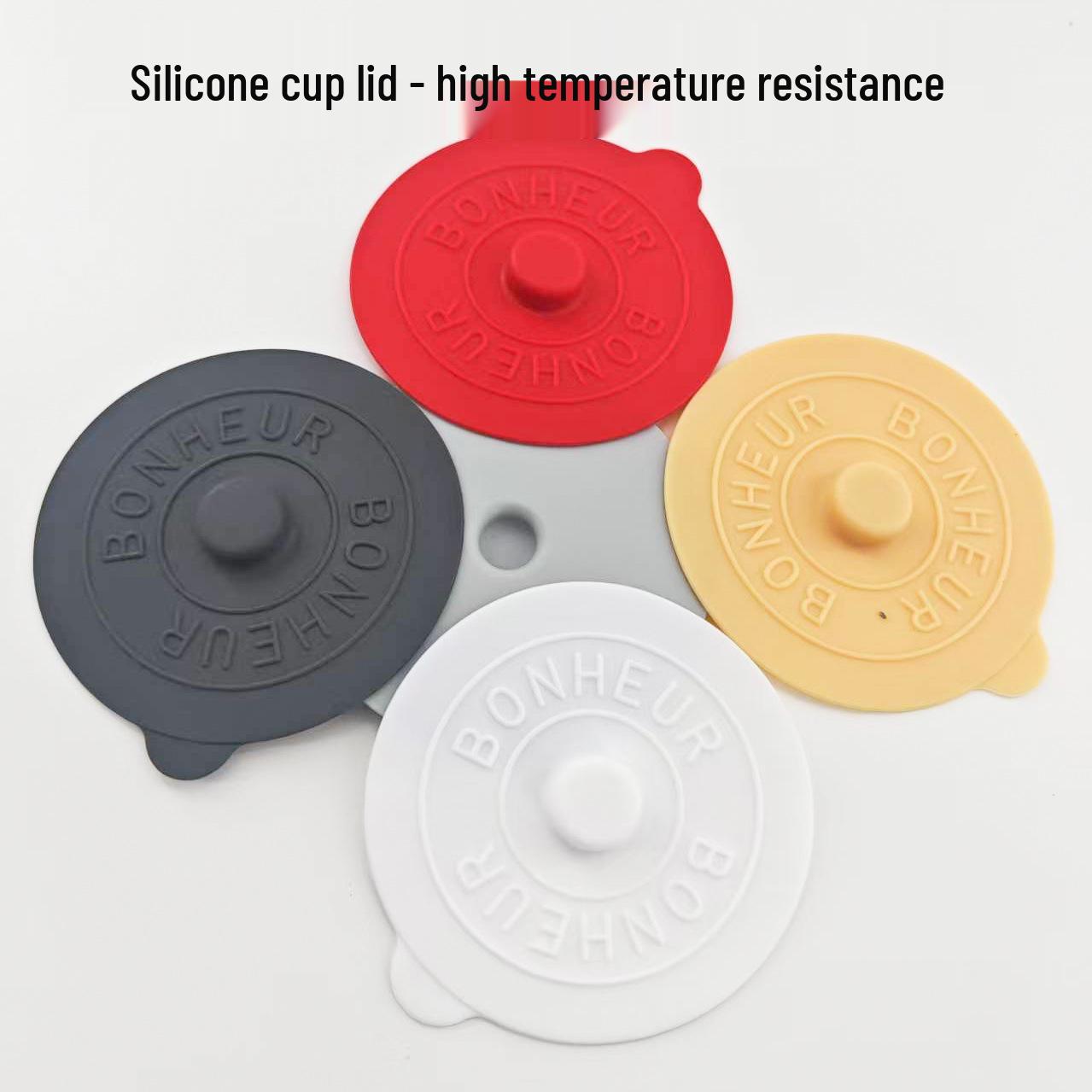

Multifunctional Silicone Cup Lid: Dustproof, Leakproof, and Safe for Food Use Bulk (Mixed Colors) красный