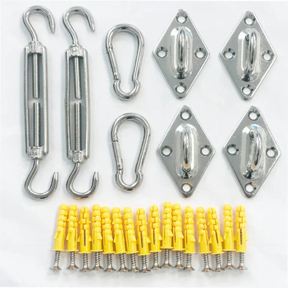 Stainless Steel Sun Shade Sail Install Attachment Set  for Home Garden