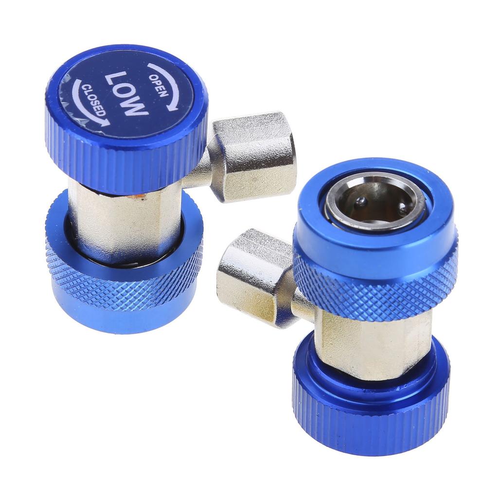 R134A Auto Freons Air Condition Adapters Refrigerant AdjustableQuick Couplers HighLow Connector Manifolds Gauges