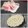 100g Plastic Material Mooncake Moulds Mooncake Stamp Flower Shaped DIY Mooncake Tool for MidAutumn Festival