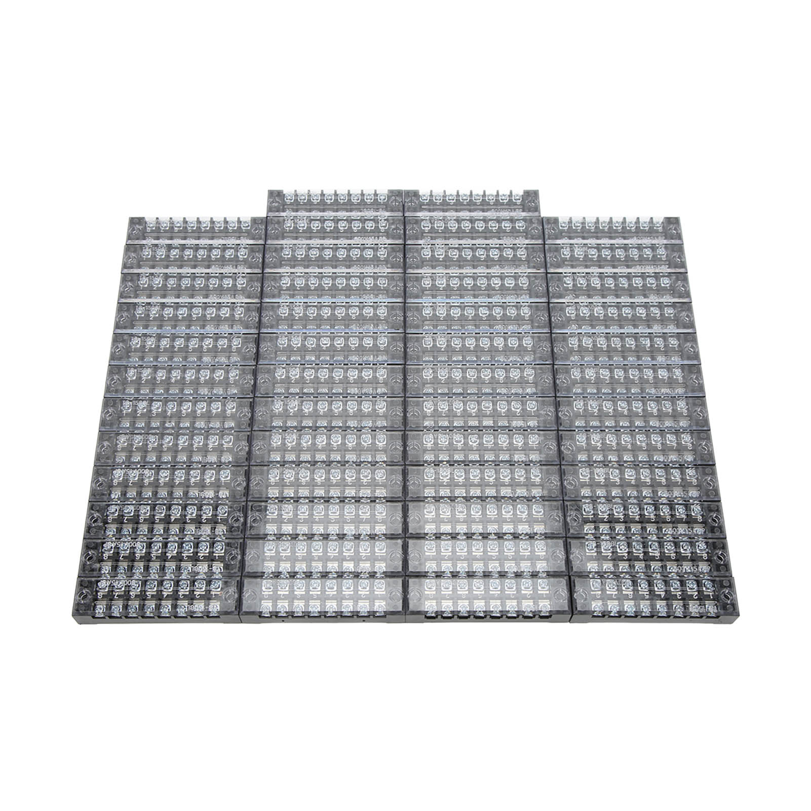 

50 ПК ТБ1508L дворядна клемна колодка 15A 600V 8 секцій фіксована монтажна плата Роз’єм проводу