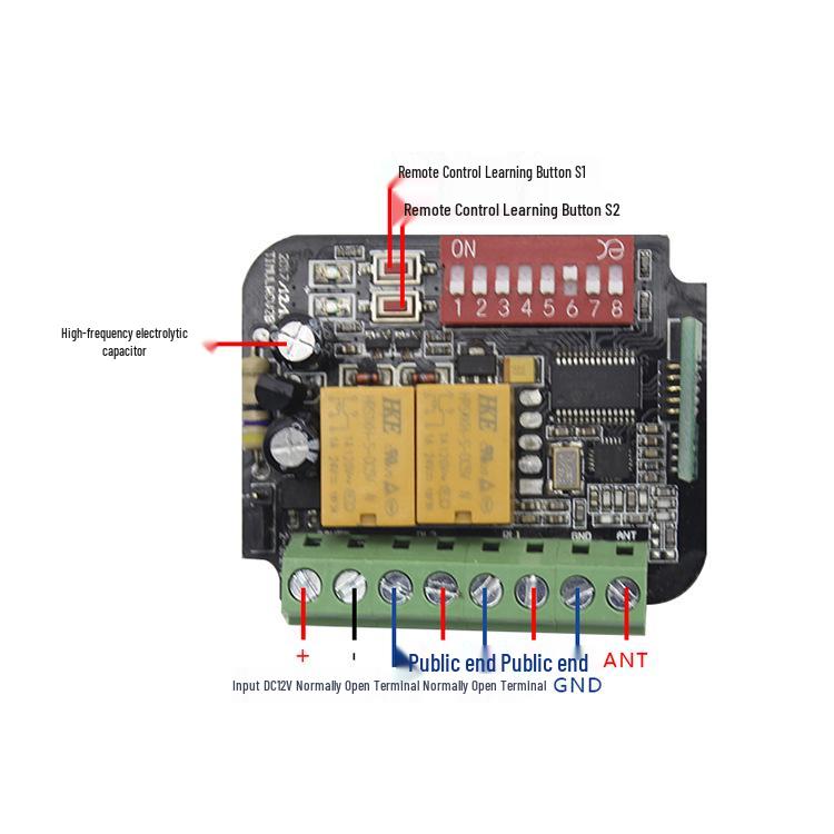 Smart Wireless Remote Multi-Frequency Receiver (300-900MHz) Controller Switch