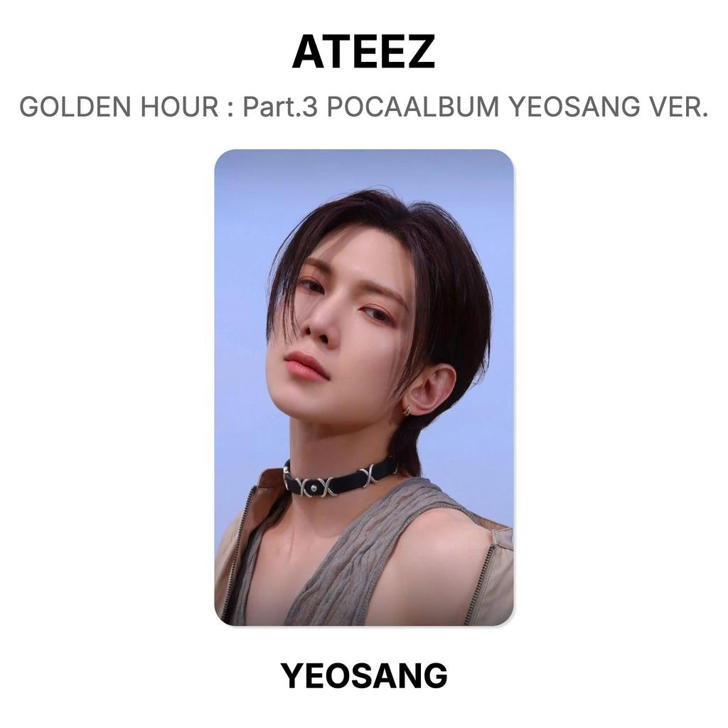 ATEEZ HORA DOURADA : Parte.3 POCAALBUM YEOSANG VER. Cartão de foto oficial