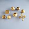 Brass Gold Flower Shape Cabinet Knob Pulls Polished Solid Brass Ball Kitchen Drawer Knob Handle