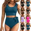 Frauen Hohe Taille Bikinis Bademode Swimuit Weibliche Retro Beachewear Bikini Set