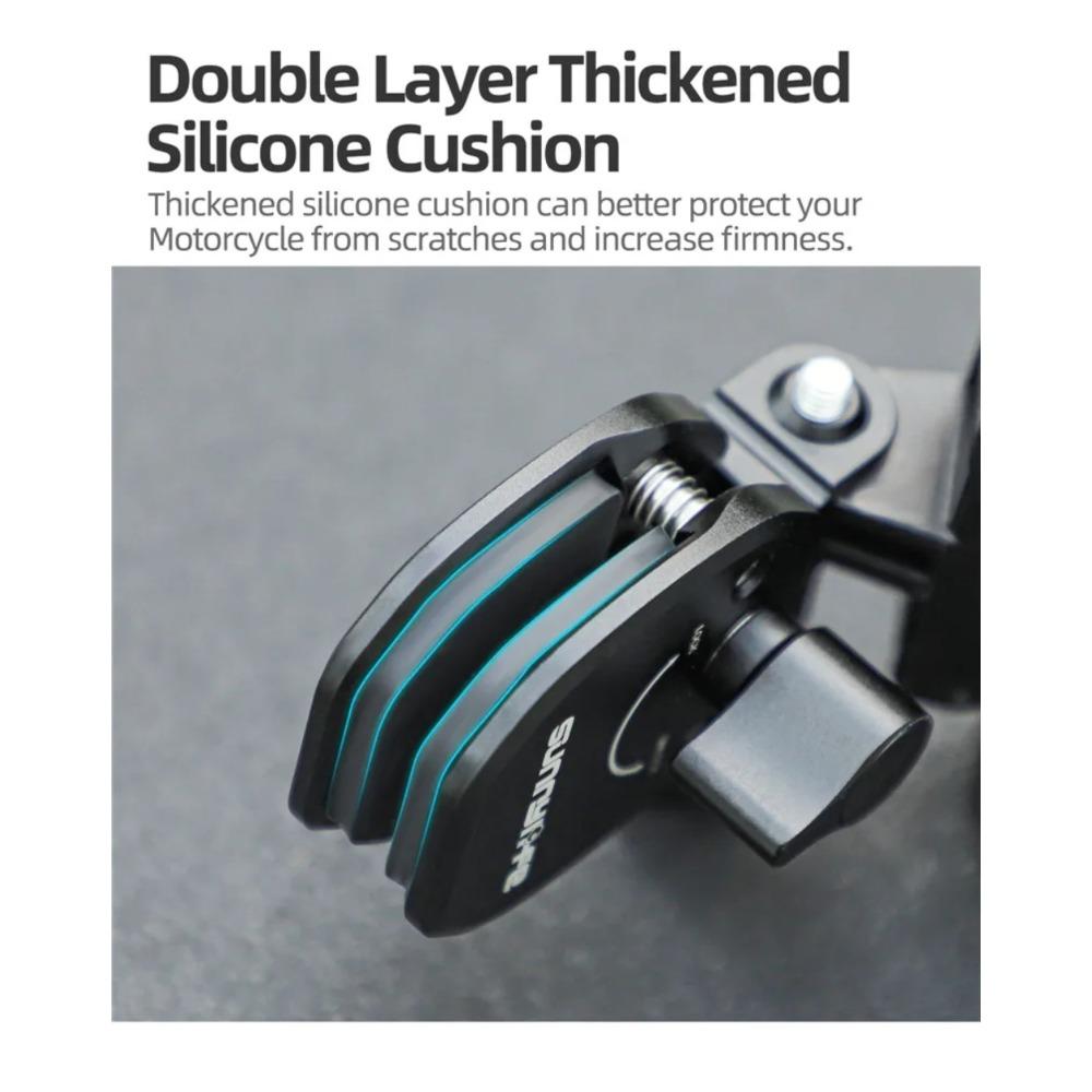 Aluminiumlegierung Motorrad Windschutzscheiben Clip Halter Halterung Kamera Halterung Universelles Motorrad Zubehör Für GoPro DJI OSMO Insta360 Sport Action Kamera