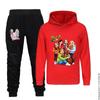 New Anime double bubble 2Pcs Outfit Set Toddler Baby Girl's Boy's Autumn Long Hooded Sweatshirt Pants Boutique Clothing 1-15Year