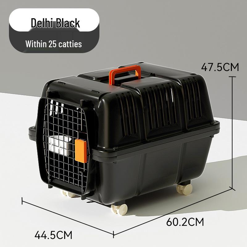 Portable Pet Airline Crate for Small & Medium Cats and Dogs