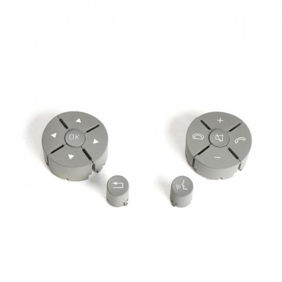 12pcs Grey ABS Car Steering Wheel Control Switch For Benz C E Class W204 W212