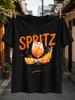 It Is Spritz O Clock Orange Aperitif Cocktail With Citrus Slices Straw And Splashing Flames Party Unisex All TShirt