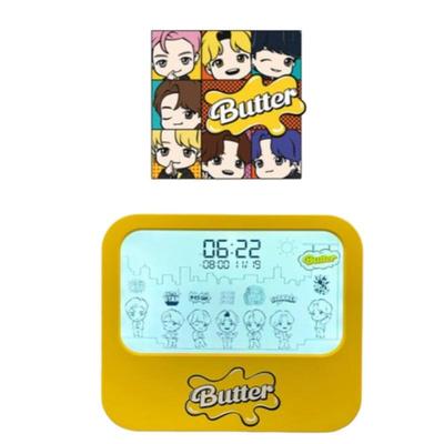 BTS TinyTAN Butter Alarm Clock – Animated K-POP Collectible Desk Clock