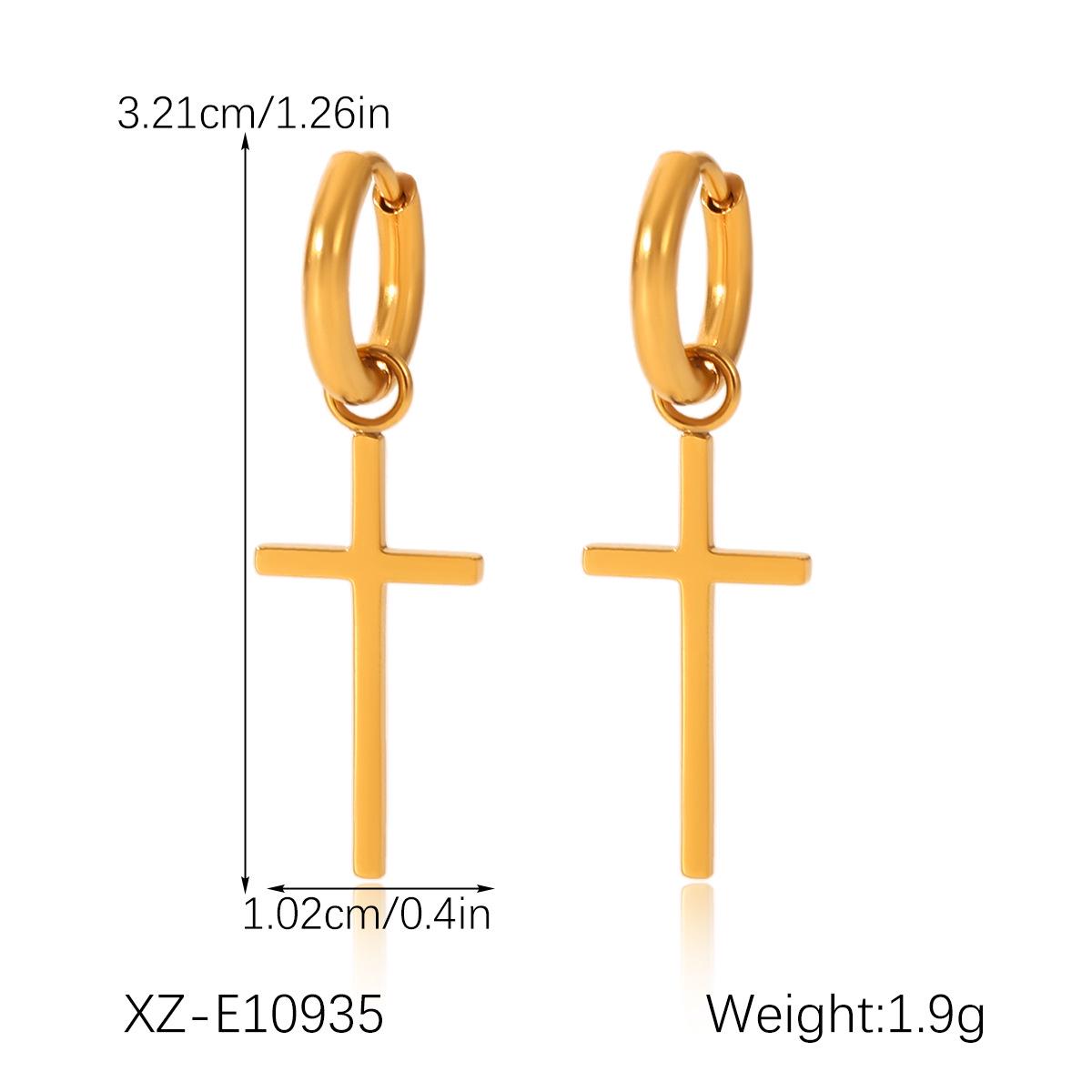 

Minimalist Titanium Steel Hoop Earrings for Women - European & American Style, Light Luxury