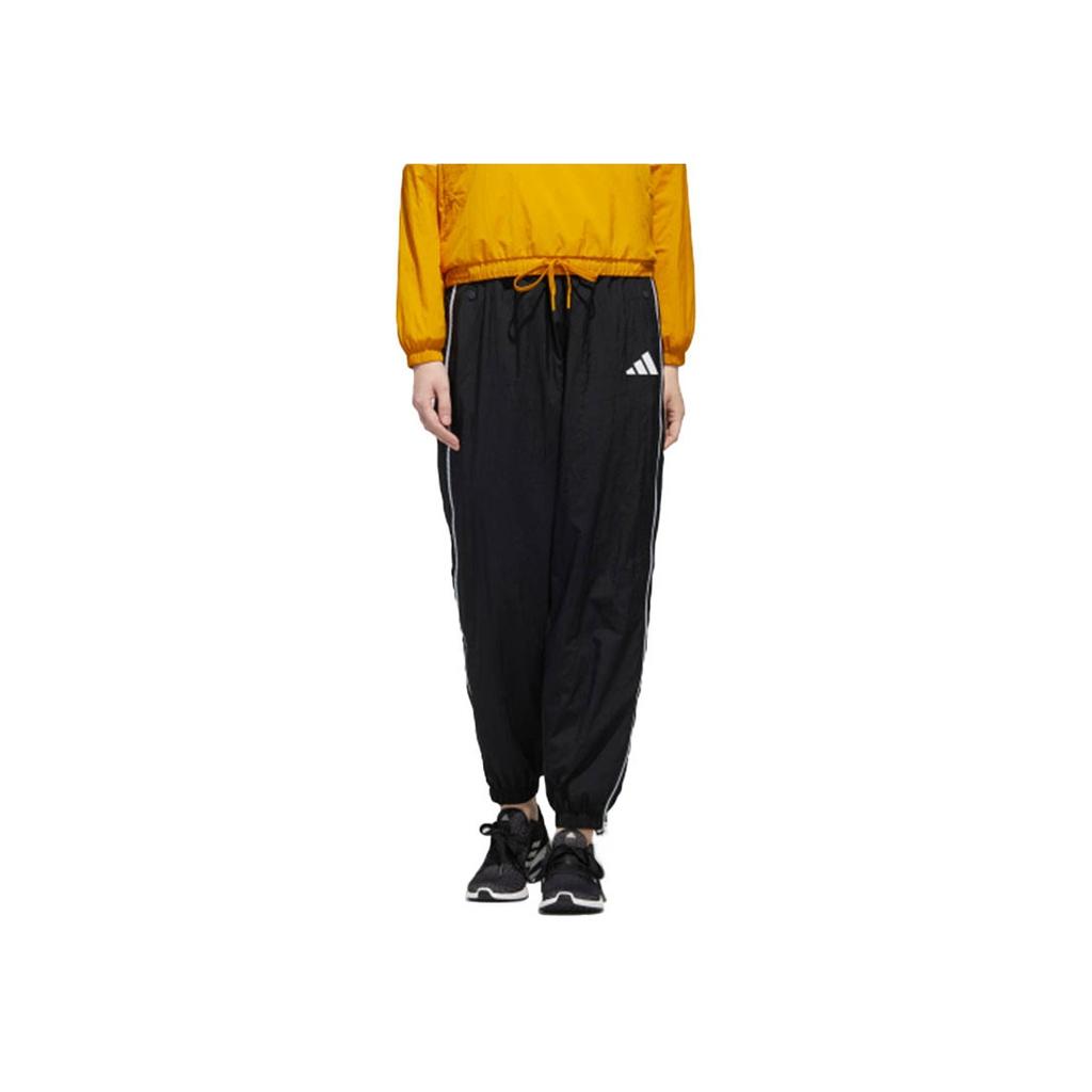 Adidas Urban Cargo Pants With Nylon Drawstring Women Bottoms Black GM1446