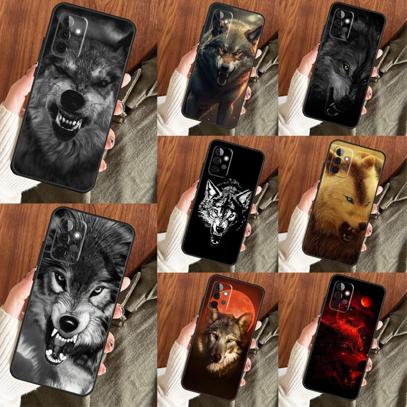 Angry Wolf Phone Case For Samsung Galaxy A14 A34 A54 A12 A32 A42 A52 A13 A23 A33 A53 A73 A52S A71 A51