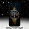 Tree of life Yggdrasil Phone Case For Samsung S25,S24 Ultra,S20,S30 plus,S22 plus,S23,S30 Ultra 5G Silicone Black Shell
