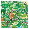 50 Crocodile Graffiti Cartoon Animal Stickers for Kids' DIY Phone Cases & Suitcases - Waterproof
