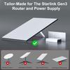 Wall Mounting Bracket Wall&Roof Installation Metal Kit Router Mounting Kit for StarLink Gen3 V4 Router Power Wireless Wifi Rack