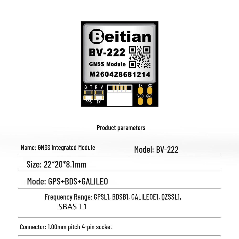 Beitian GPS Antenna with Integrated Beidou-3 TTL Microstrip Flash BD-220ZF